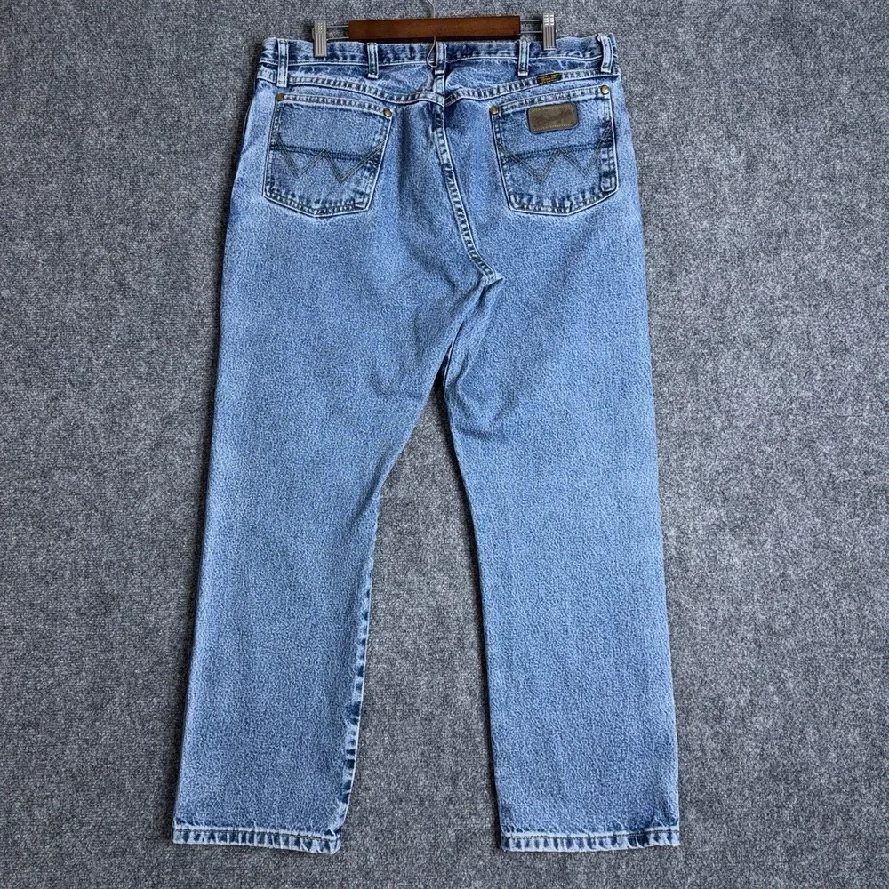 Wrangler George Strait Jeans Mens 38x30 Blue Cowboy Cut Original Fit Denim